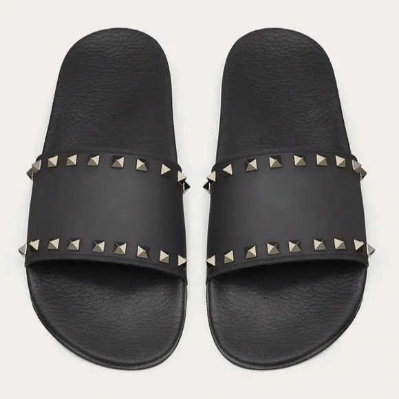 Valentino Garavani Shoes Valentino Rockstud Rubber Slider